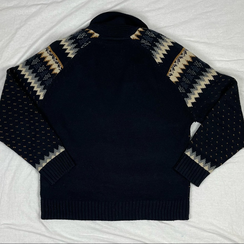 Grandpa Sweater | Denver Hays Vintage Heavy Knit Cardigan | Large - Picture 2 of 5
